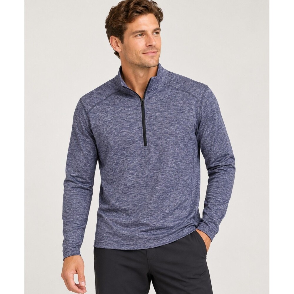 Lululemon Surge Warm 1/2 Zip Pullover Men’s Large Heather Blue M3AN8S